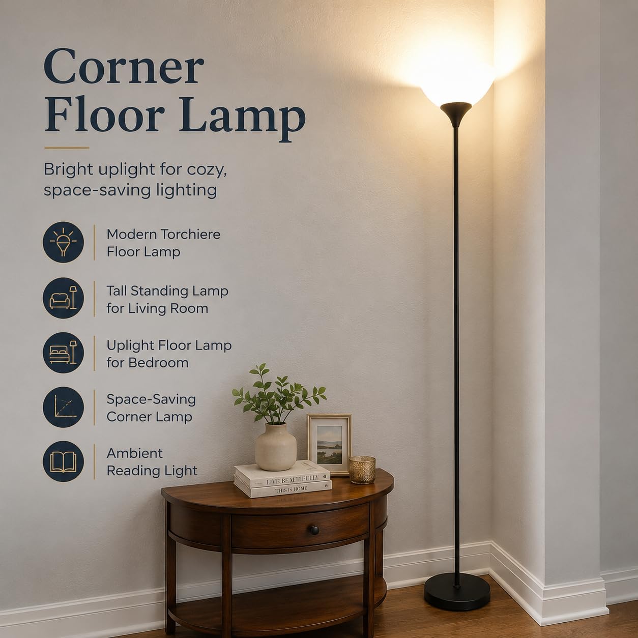 PESRAE Floor Lamp, Remote Control, Stepless Brightness & Color Temperature - Image 6